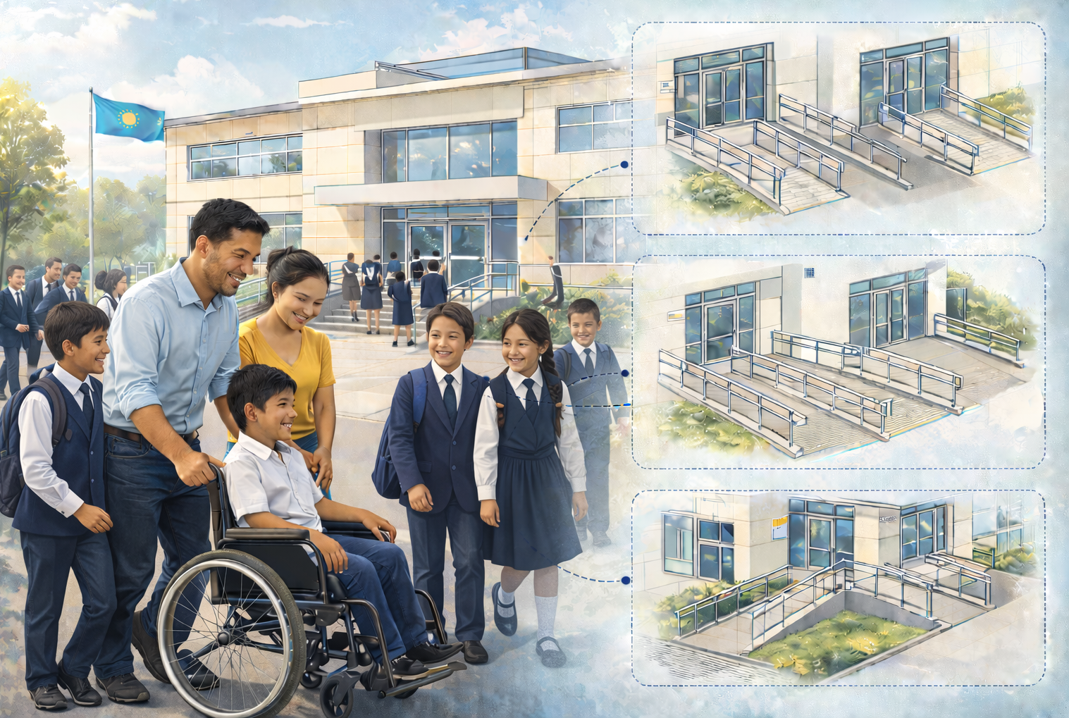 Новый стандарт поможет сделать школы Казахстана доступнее для детей с инвалидностью